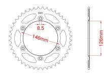 Corona de aluminio 44 dientes