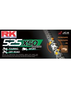 Cadena RK 525 XSO con RX ring 122 eslabones