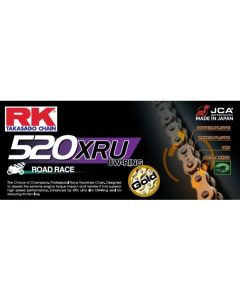 Cadena RK 520 XRUGB con UW' ring 110 eslabones oro