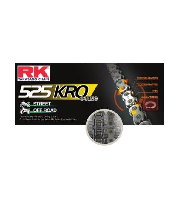 Cadena RK 525 KRO con O ring