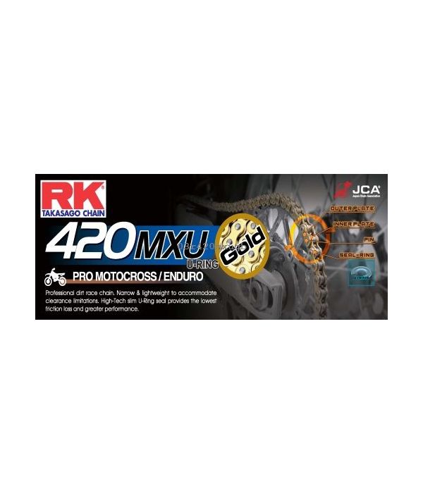 Cadena RK 420 MXUGB con U ring