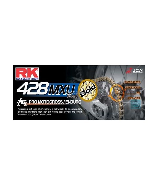 Cadena RK 428 MXUGB con U ring