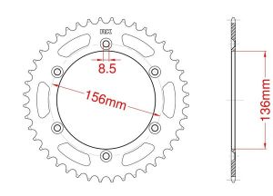 Corona de aluminio 51 dientes